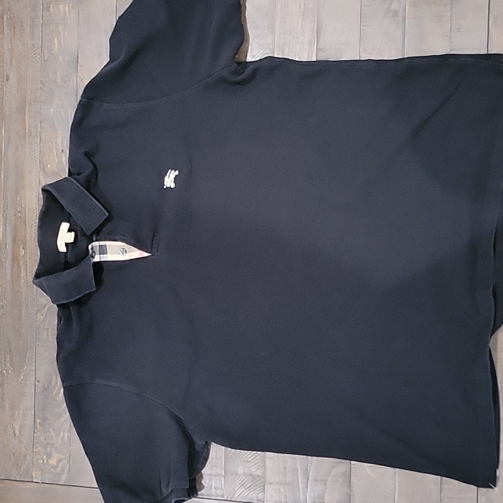 Black 2X mens Burberry Brit Polo
